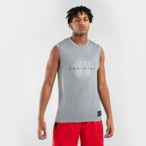 Damen/Herren ärmellos Basketballtrikot - TS500 Herren grau