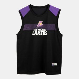 Funktionsshirt ärmellos Kinder Basketball NBA Los Angeles Lakers - UT500 schwarz