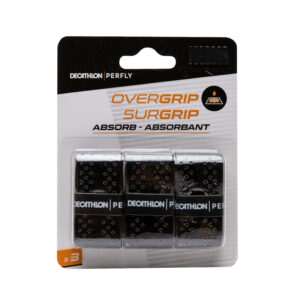 Griffband Badminton ×3 - Quickdry schwarz