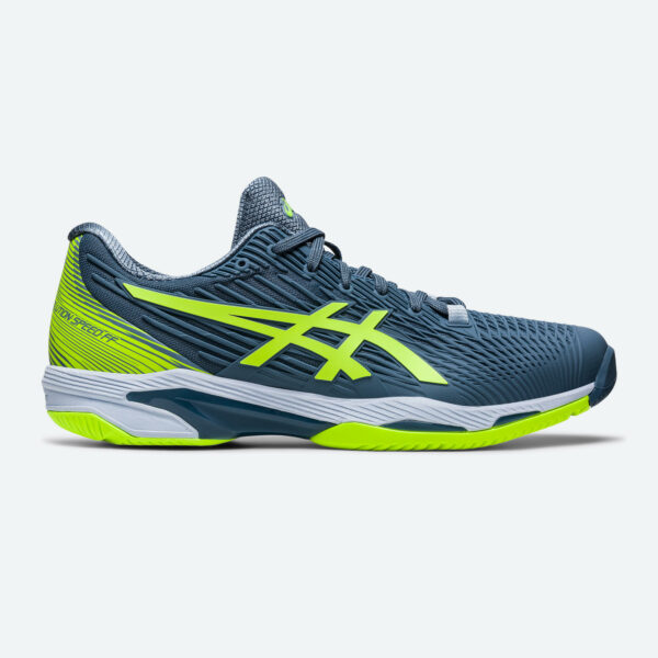 Herren Tennisschuhe Multicourt - Asics Gel Solution Speed FF 2 grau/grün