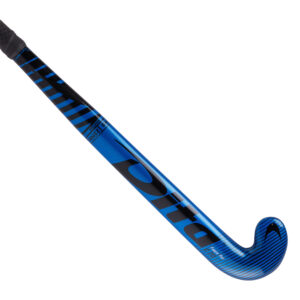 Hockeyschläger Jugendliche Fibertec C20 Mid Bow 20% Carbon blau/schwarz