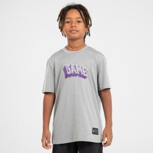 Kinder Basketballshirt TS500 Fast grau