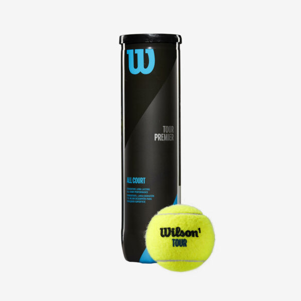 Tennisbälle Wilson Tour Premier - 4er-Dose gelb