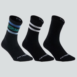 Tennissocken High 3er-Pack - RS 500 schwarz