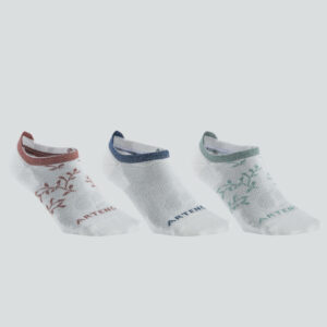 Tennissocken Low 3er-Pack - RS 160 weiss/Motive